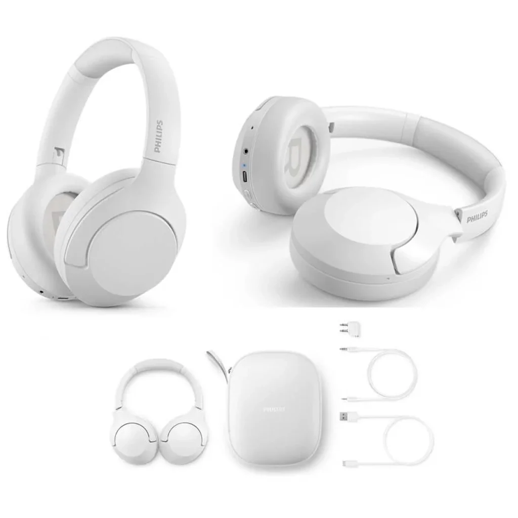 Навушники Philips TAH8506 Over-ear ANC Hi-Res Wireless Mic White, TAH8506WT/00 UA